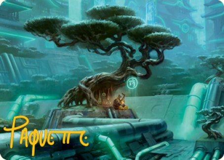 Forest Art Card (Gold-Stamped Signature) [Kamigawa: Neon Dynasty Art Series] | Galaxy Games LLC