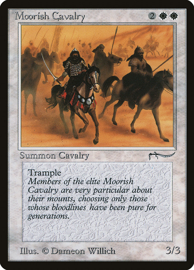 Moorish Cavalry (Dark Mana Cost) [Arabian Nights] | Galaxy Games LLC