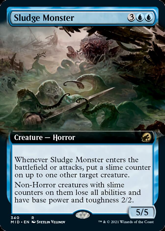 Sludge Monster (Extended Art) [Innistrad: Midnight Hunt] | Galaxy Games LLC