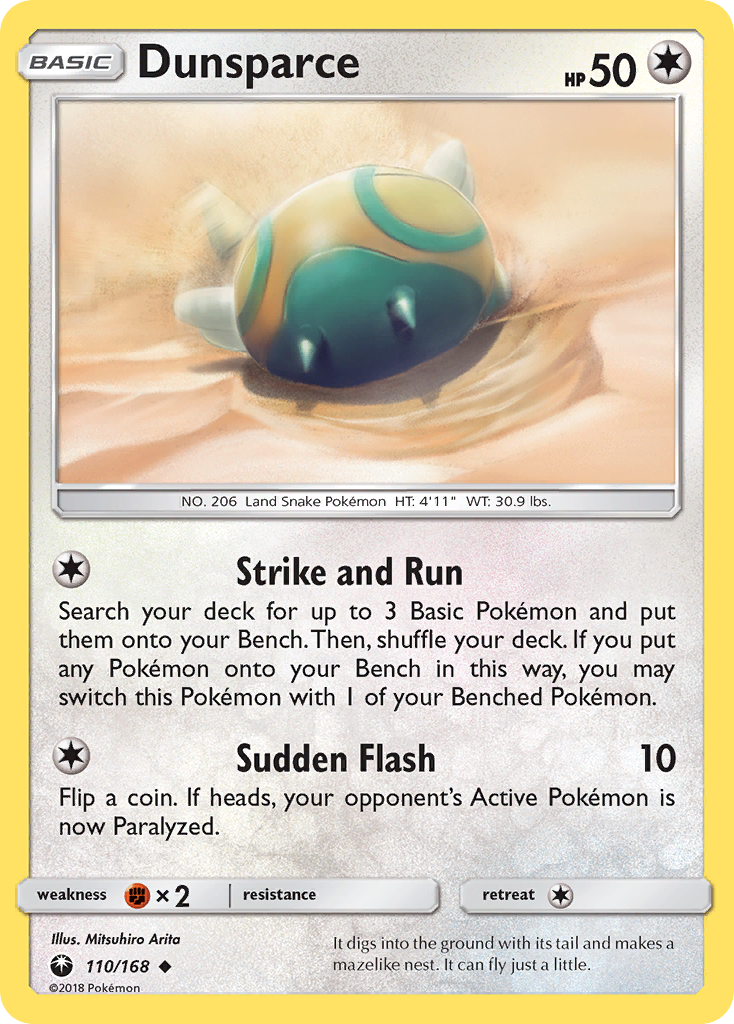 Dunsparce (110/168) [Sun & Moon: Celestial Storm] | Galaxy Games LLC