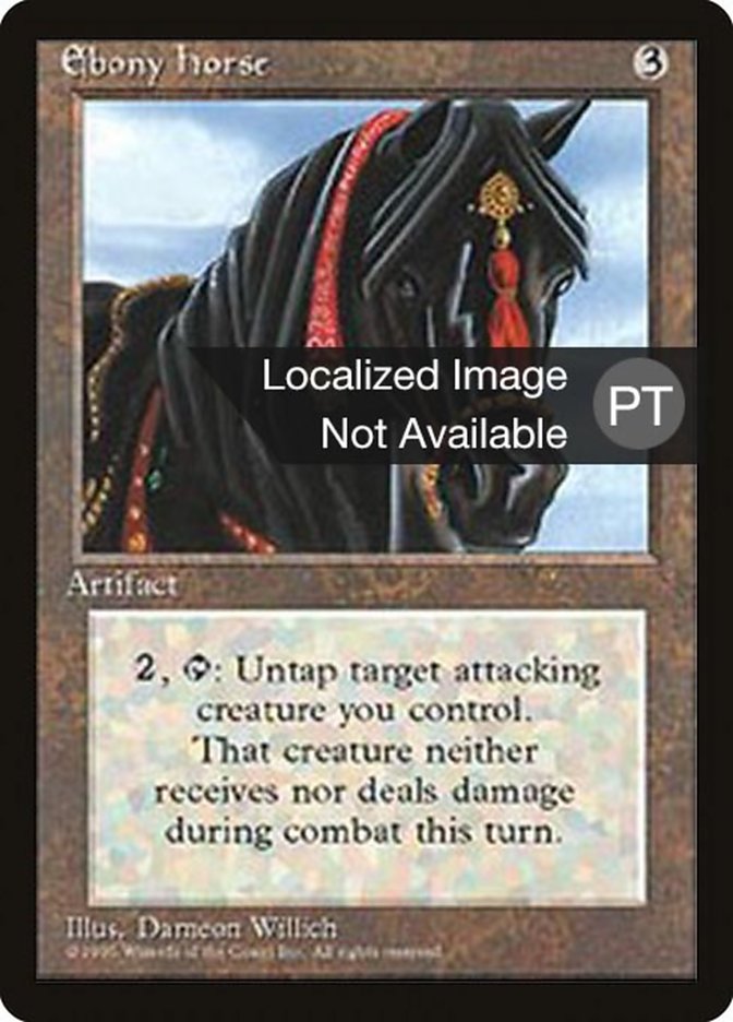 Ebony Horse [Fourth Edition (Foreign Black Border)] | Galaxy Games LLC