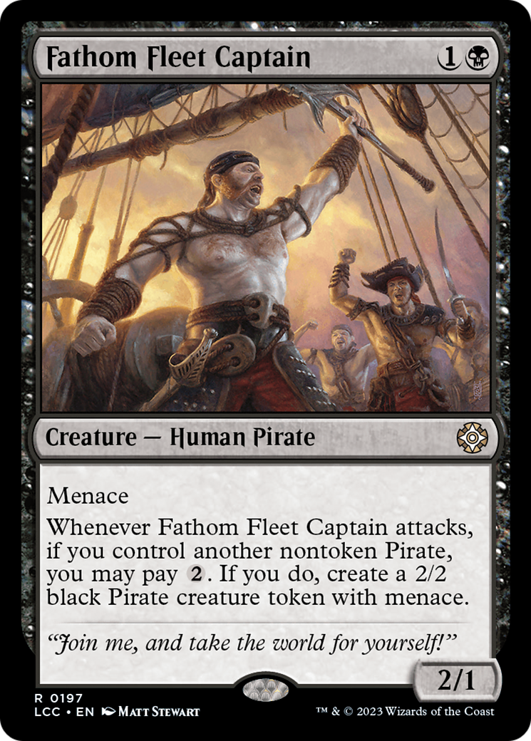 Fathom Fleet Captain [The Lost Caverns of Ixalan Commander] | Galaxy Games LLC