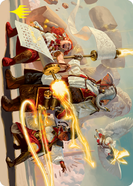 Lorehold Command Art Card (Gold-Stamped Signature) [Strixhaven: School of Mages Art Series] | Galaxy Games LLC