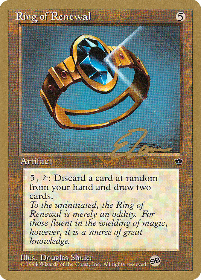 Ring of Renewal (Eric Tam) (SB) [Pro Tour Collector Set] | Galaxy Games LLC