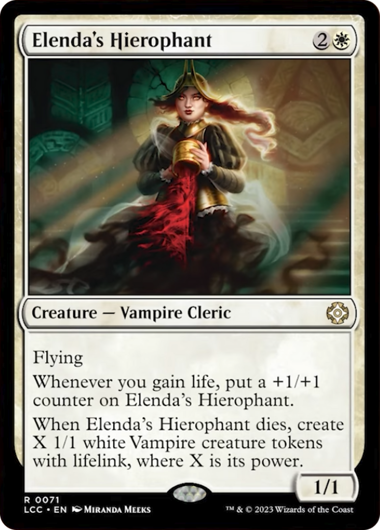 Elenda's Hierophant [The Lost Caverns of Ixalan Commander] | Galaxy Games LLC