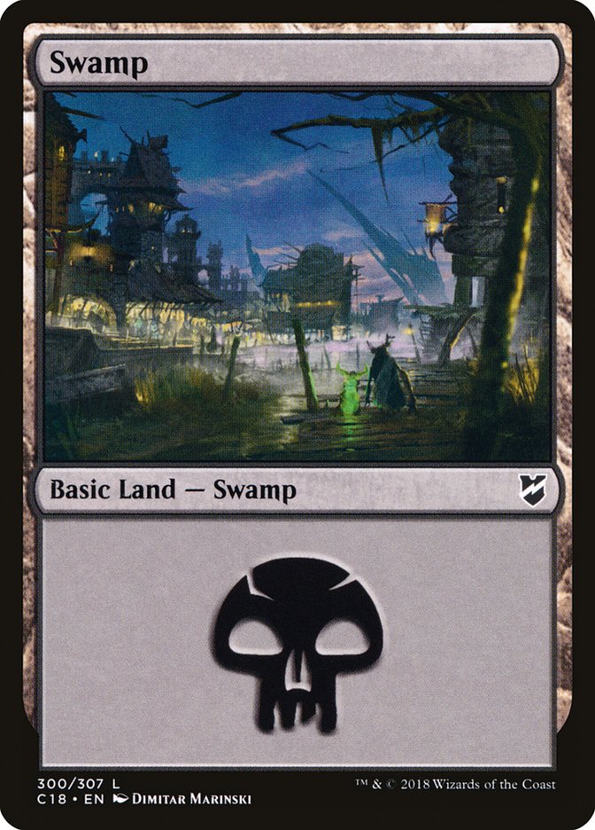 Swamp (300) [Commander 2018] | Galaxy Games LLC