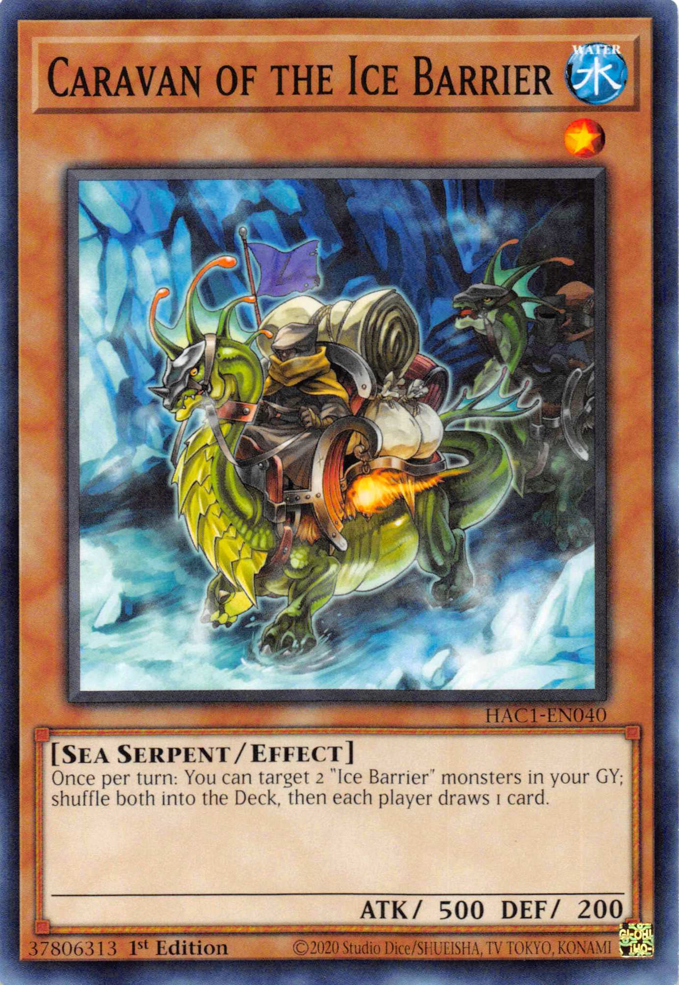 Caravan of the Ice Barrier (Duel Terminal) [HAC1-EN040] Parallel Rare | Galaxy Games LLC