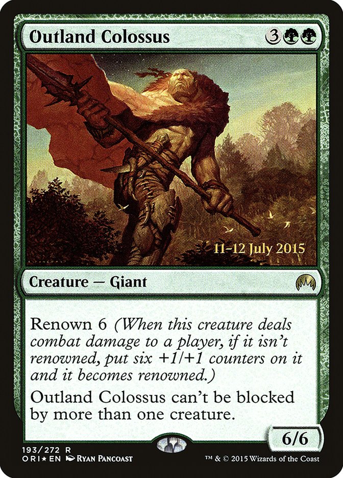 Outland Colossus [Magic Origins Prerelease Promos] | Galaxy Games LLC