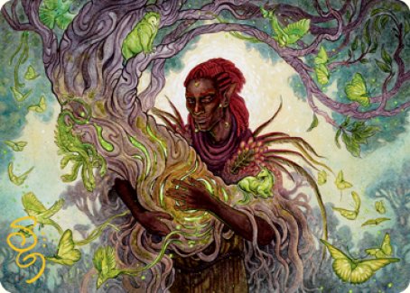 Circle of Dreams Druid Art Card (Gold-Stamped Signature) [Dungeons & Dragons: Adventures in the Forgotten Realms Art Series] | Galaxy Games LLC