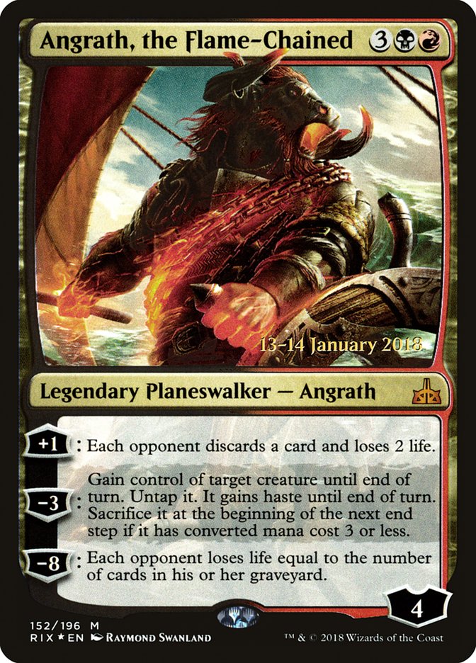Angrath, the Flame-Chained [Rivals of Ixalan Prerelease Promos] | Galaxy Games LLC