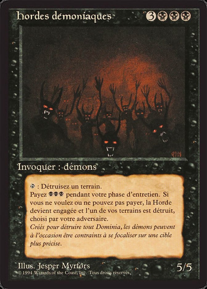 Demonic Hordes [Foreign Black Border] | Galaxy Games LLC