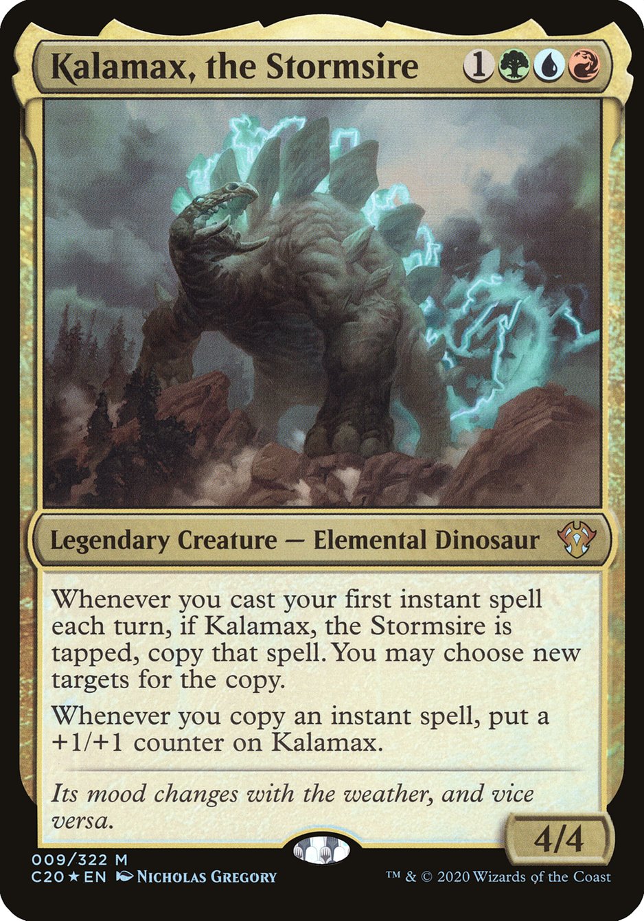 Kalamax, the Stormsire (Oversized) [Commander 2020 Oversized] | Galaxy Games LLC