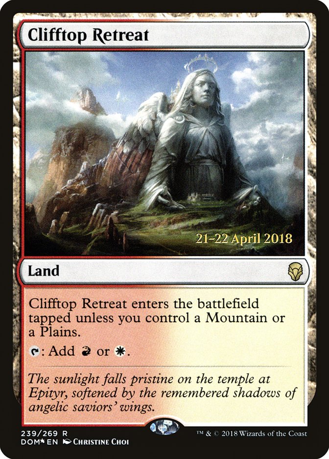 Clifftop Retreat [Dominaria Prerelease Promos] | Galaxy Games LLC