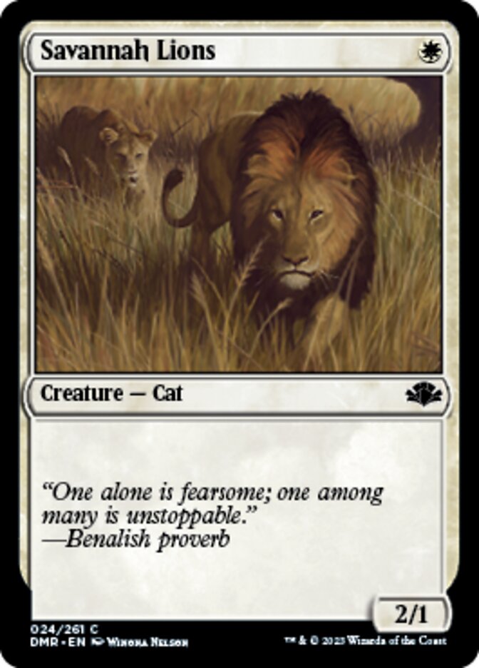 Savannah Lions [Dominaria Remastered] | Galaxy Games LLC