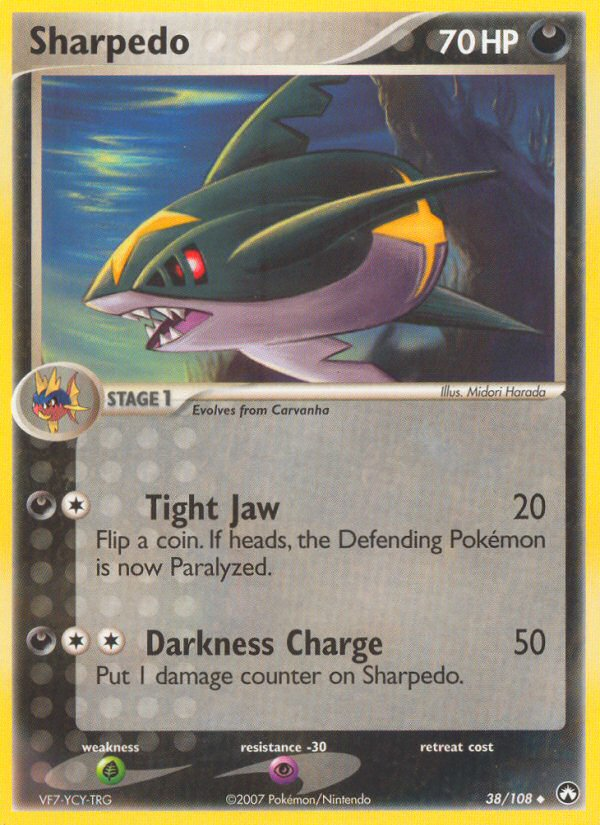 Sharpedo (38/108) [EX: Power Keepers] | Galaxy Games LLC