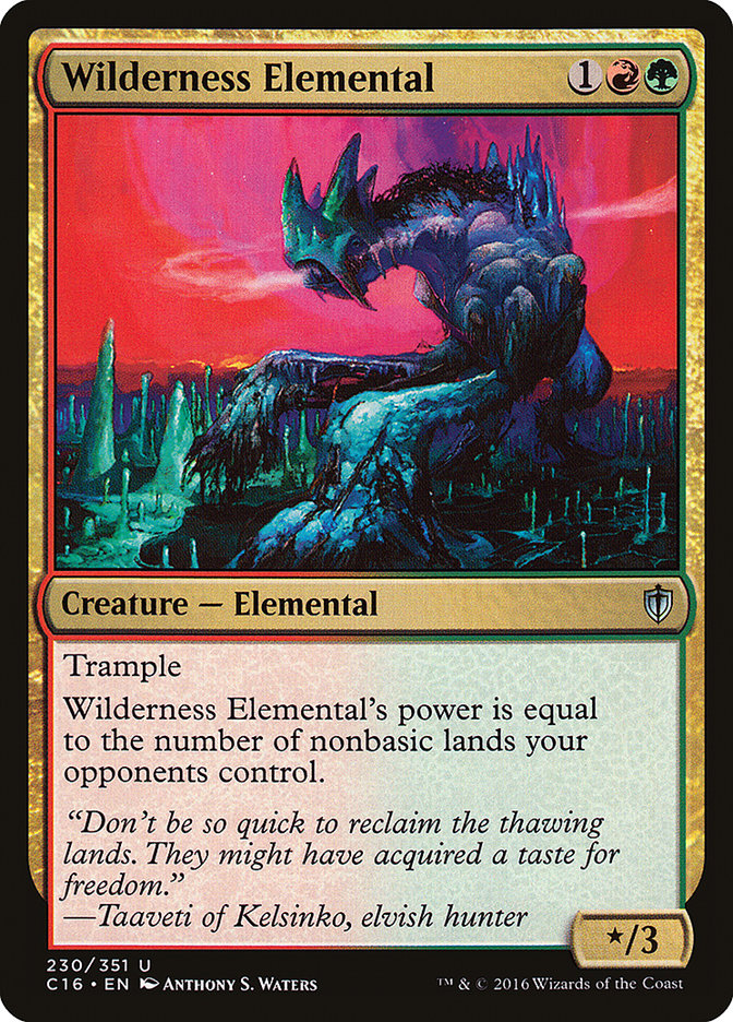 Wilderness Elemental [Commander 2016] | Galaxy Games LLC