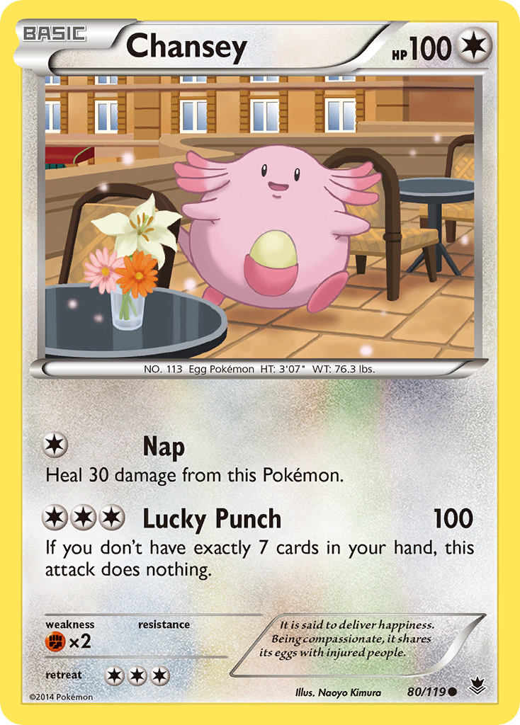 Chansey (80/119) [XY: Phantom Forces] | Galaxy Games LLC