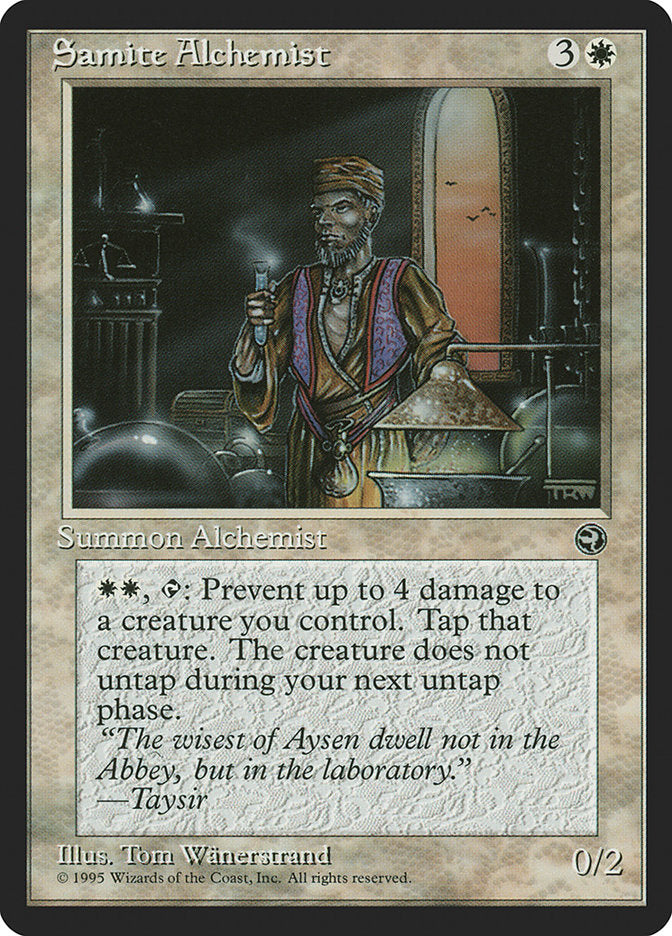 Samite Alchemist (Taysir Flavor Text) [Homelands] | Galaxy Games LLC