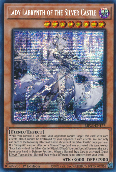 Lady Labrynth of the Silver Castle [MP23-EN177] Prismatic Secret Rare | Galaxy Games LLC