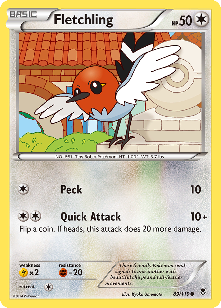 Fletchling (89/119) [XY: Phantom Forces] | Galaxy Games LLC