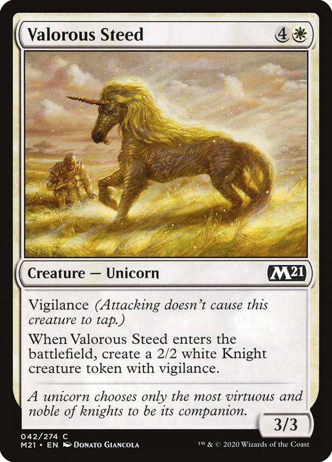 Valorous Steed [Core Set 2021] | Galaxy Games LLC