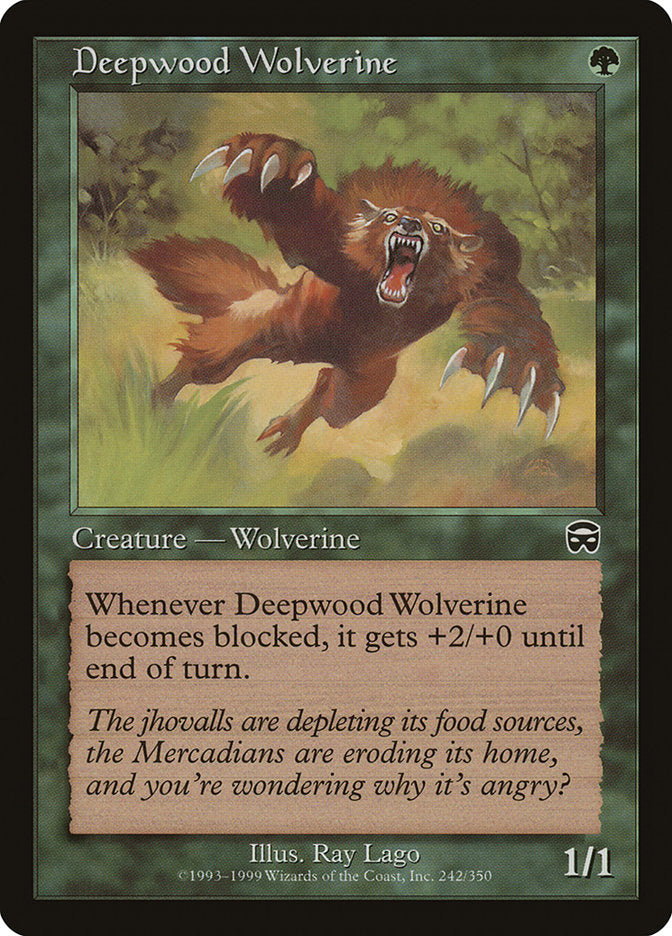 Deepwood Wolverine [Mercadian Masques] | Galaxy Games LLC