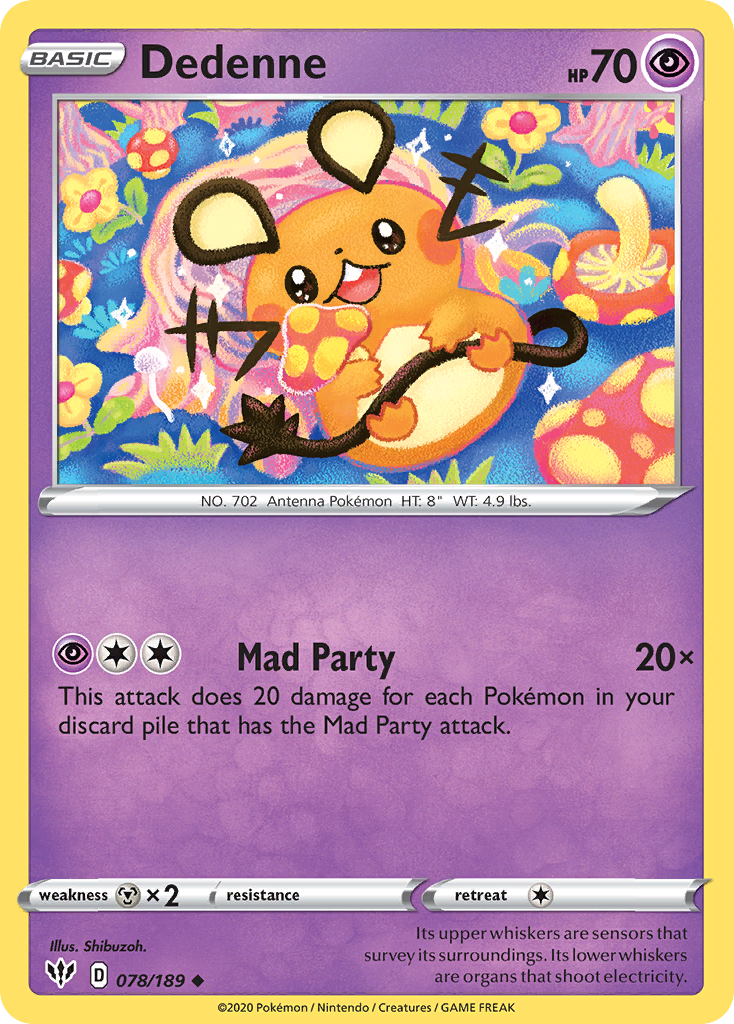 Dedenne (078/189) [Sword & Shield: Darkness Ablaze] | Galaxy Games LLC