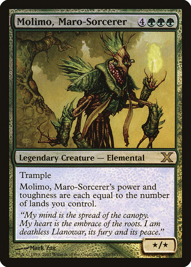 Molimo, Maro-Sorcerer (Premium Foil) [Tenth Edition] | Galaxy Games LLC