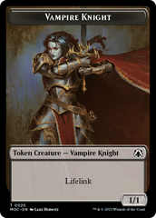 Vampire Knight // Soldier Double-Sided Token [March of the Machine Commander Tokens] | Galaxy Games LLC