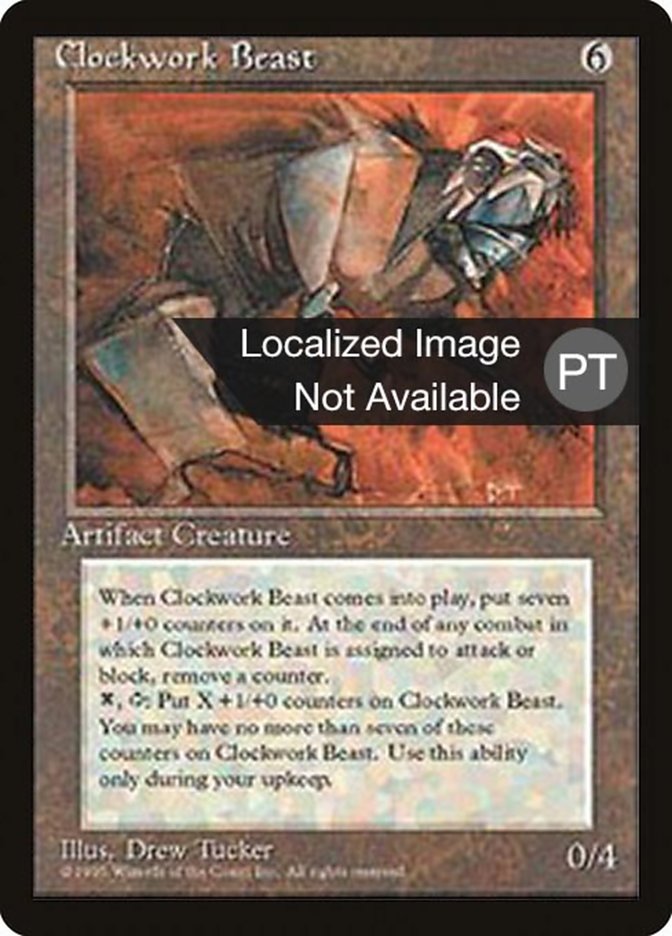 Clockwork Beast [Fourth Edition (Foreign Black Border)] | Galaxy Games LLC