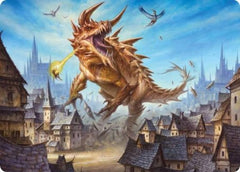 Tarrasque Art Card [Dungeons & Dragons: Adventures in the Forgotten Realms Art Series] | Galaxy Games LLC