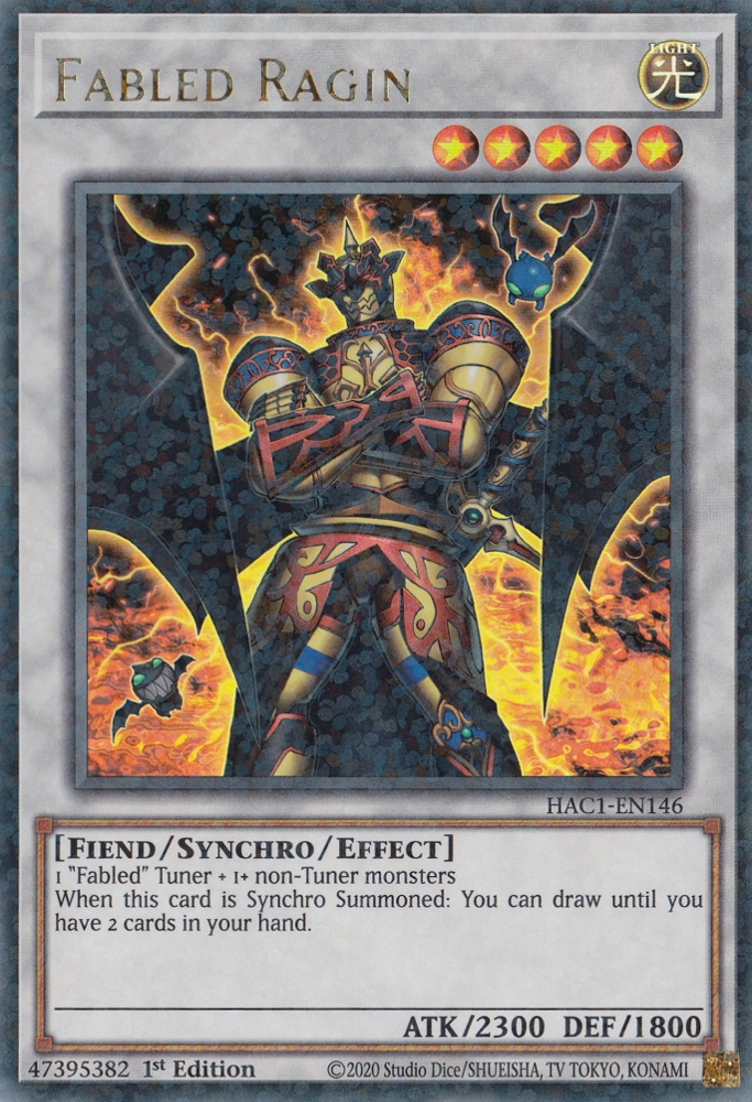 Fabled Ragin (Duel Terminal) [HAC1-EN146] Parallel Rare | Galaxy Games LLC