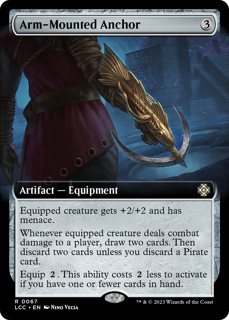 Arm-Mounted Anchor (Extended Art) [The Lost Caverns of Ixalan Commander] | Galaxy Games LLC