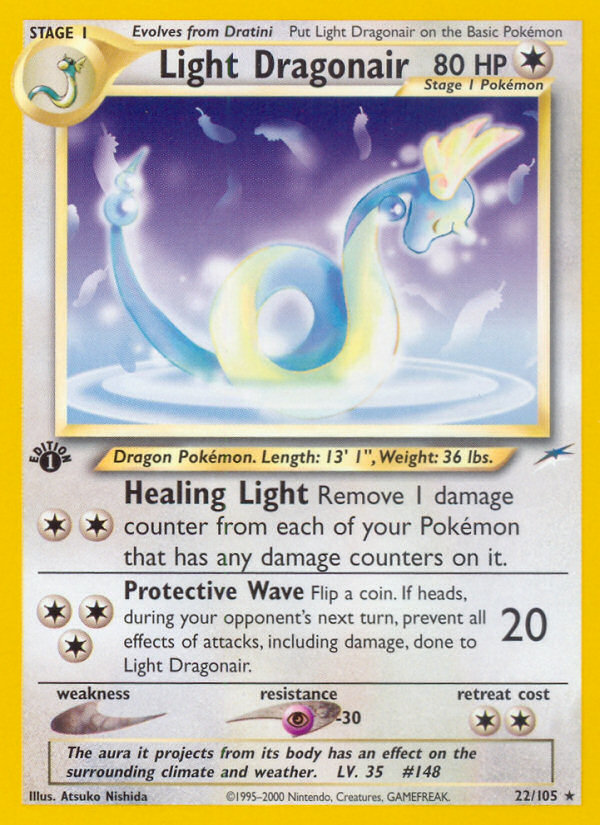 Light Dragonair (22/105) [Neo Destiny 1st Edition] | Galaxy Games LLC