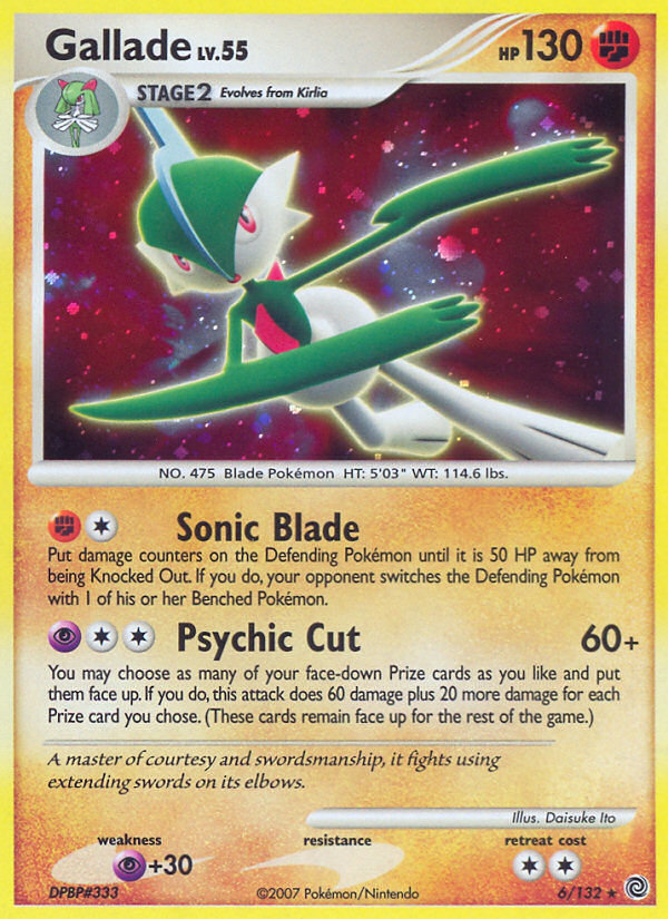 Gallade (6/132) [Diamond & Pearl: Secret Wonders] | Galaxy Games LLC