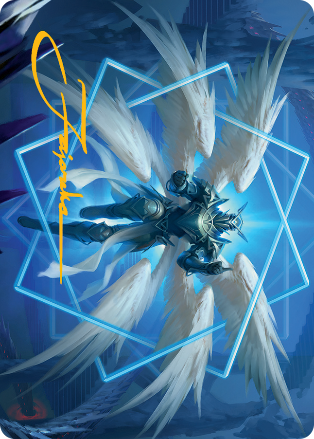 Vertex Paladin Art Card (Gold-Stamped Signature) [March of the Machine Art Series] | Galaxy Games LLC