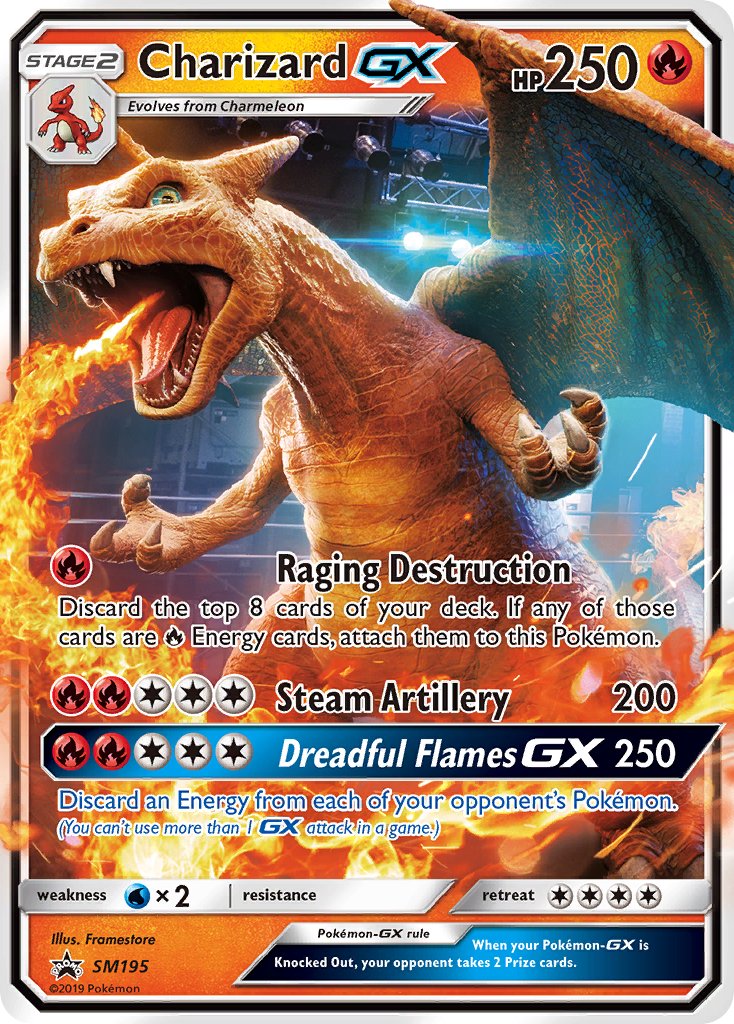 Charizard GX (SM195) [Sun & Moon: Black Star Promos] | Galaxy Games LLC