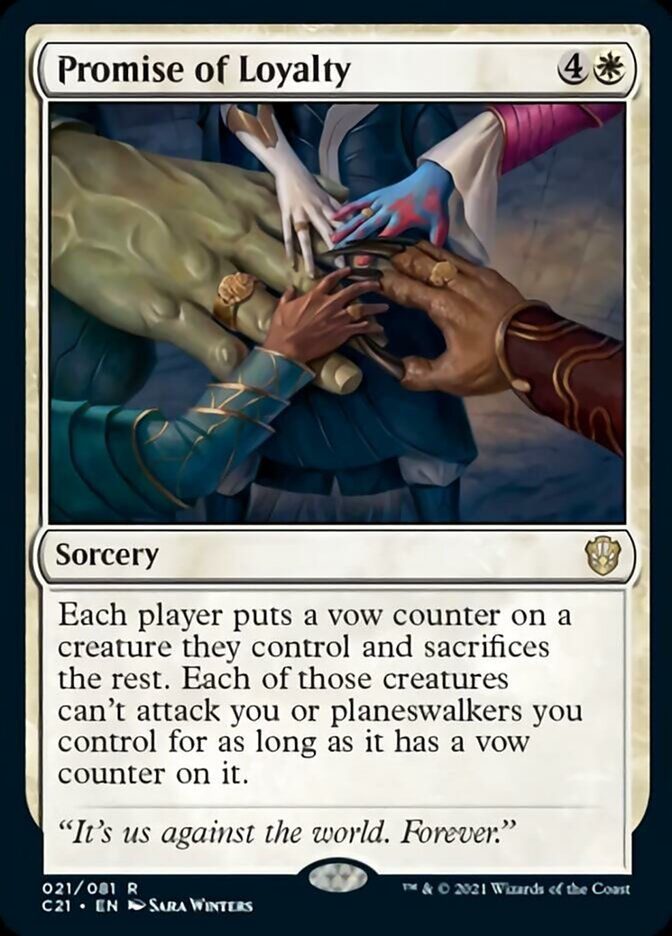 Promise of Loyalty [Commander 2021] | Galaxy Games LLC