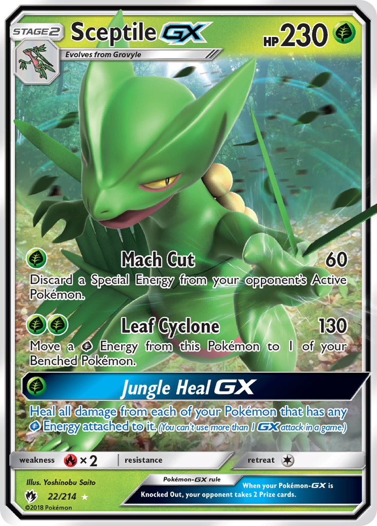 Sceptile GX (22/214) [Sun & Moon: Lost Thunder] | Galaxy Games LLC