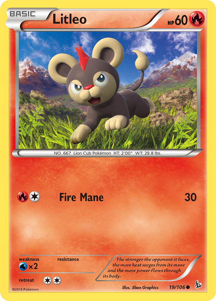 Litleo (19/106) [XY: Flashfire] | Galaxy Games LLC