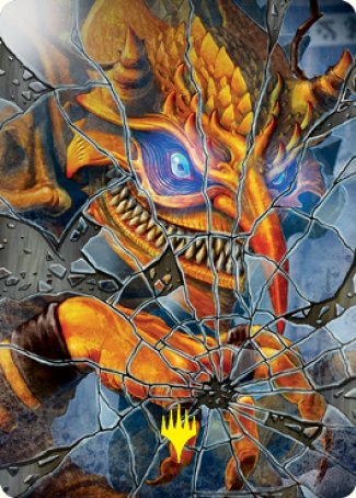 Reflection of Kiki-Jiki Art Card (Gold-Stamped Signature) [Kamigawa: Neon Dynasty Art Series] | Galaxy Games LLC