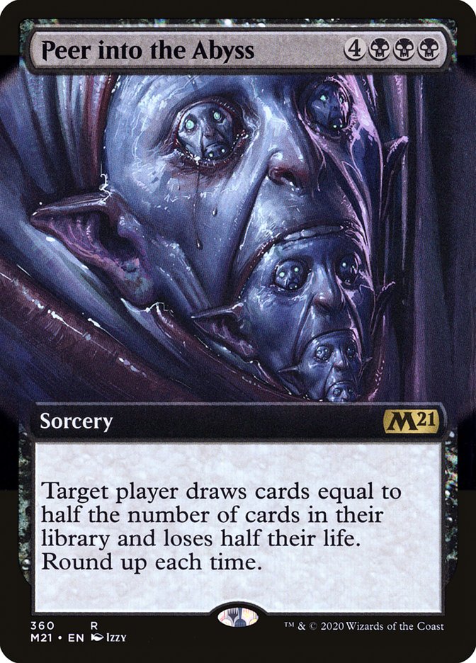 Peer into the Abyss (Extended Art) [Core Set 2021] | Galaxy Games LLC