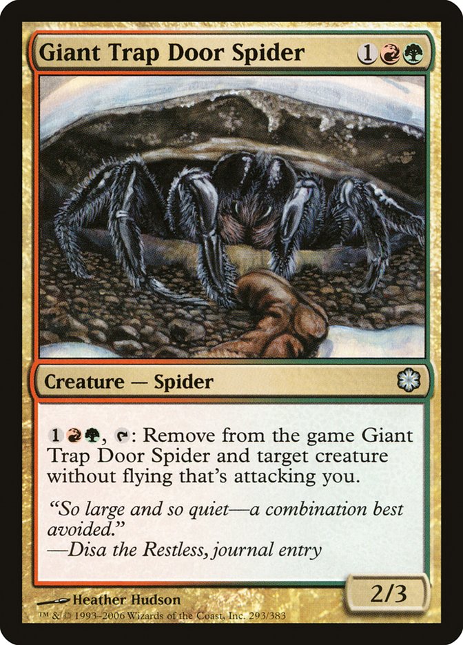 Giant Trap Door Spider [Coldsnap Theme Decks] | Galaxy Games LLC