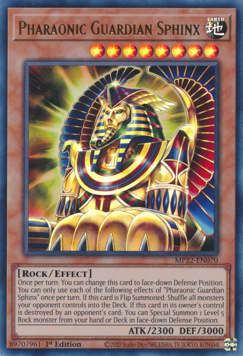 Pharaonic Guardian Sphinx [MP22-EN070] Ultra Rare | Galaxy Games LLC