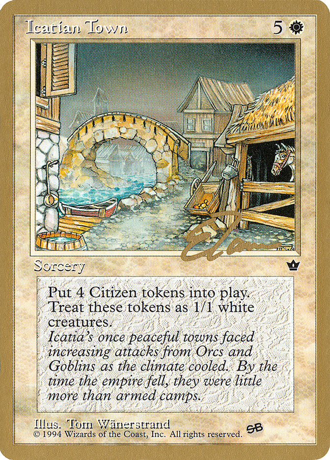 Icatian Town (Eric Tam) (SB) [Pro Tour Collector Set] | Galaxy Games LLC