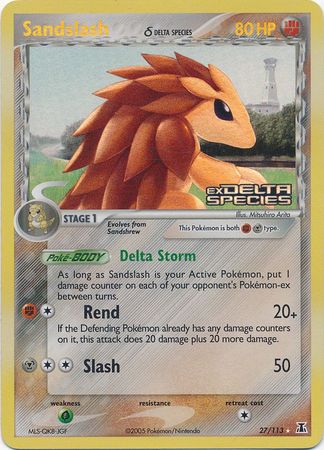 Sandslash (27/113) (Delta Species) (Stamped) [EX: Delta Species] | Galaxy Games LLC