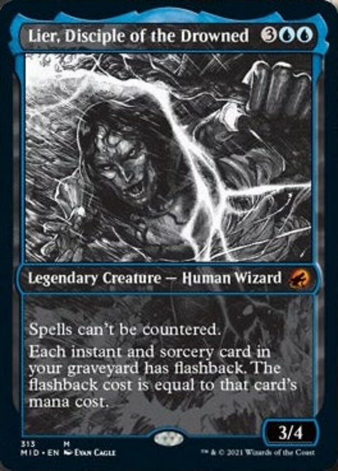 Lier, Disciple of the Drowned (Showcase Eternal Night) [Innistrad: Midnight Hunt] | Galaxy Games LLC