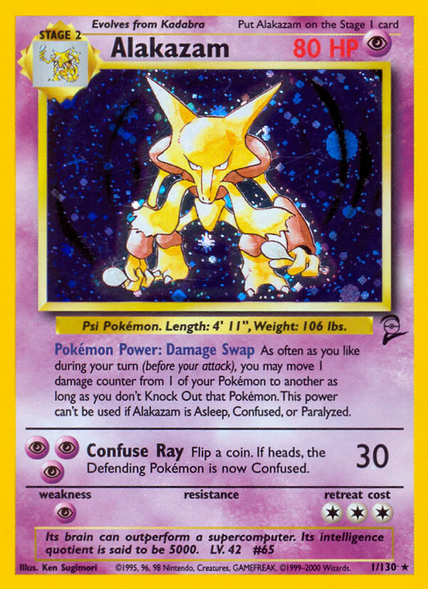 Alakazam (1/130) [Base Set 2] | Galaxy Games LLC