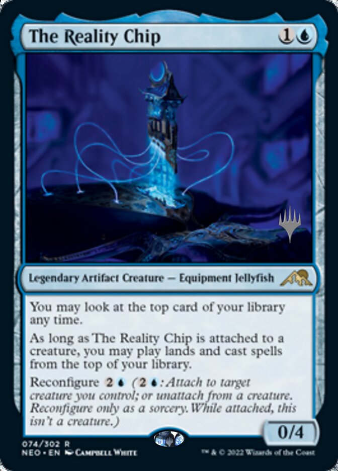 The Reality Chip (Promo Pack) [Kamigawa: Neon Dynasty Promos] | Galaxy Games LLC