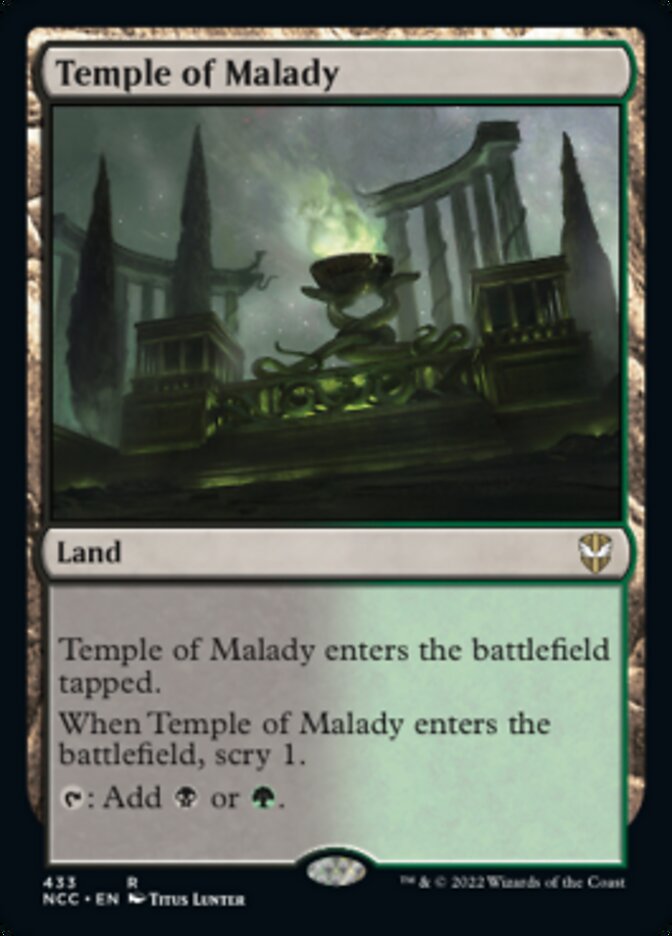 Temple of Malady [Streets of New Capenna Commander] | Galaxy Games LLC